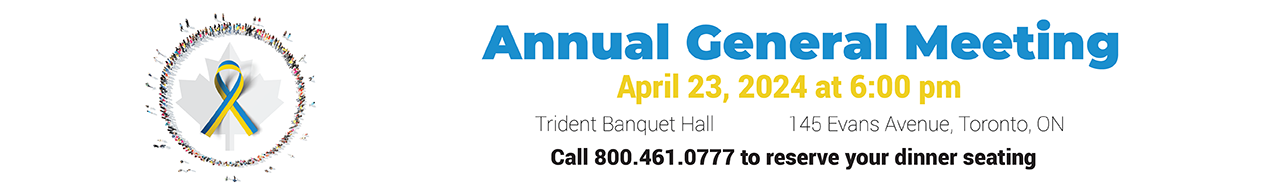 Annual General Meeting April 23, 2024 at 6pm call 800-461-0777 to reserve your dinner seating