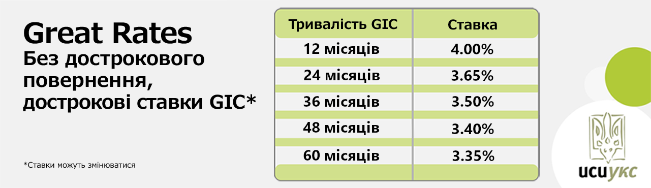 Great rates on non-redeemable GICs